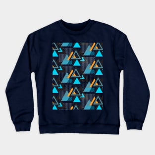 Geometric Memphis #4 - Repeat Pattern Art Decor Design Crewneck Sweatshirt